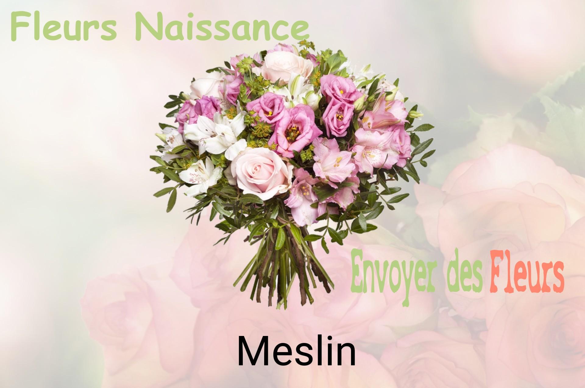 Bouquet de fleurs de naissance livré à Meslin